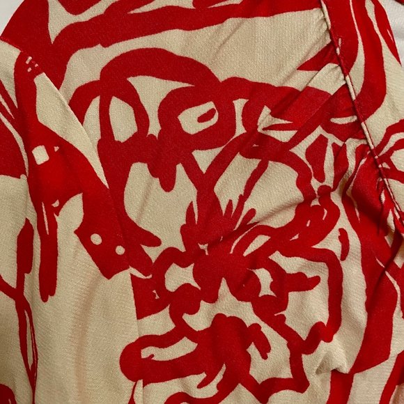 H&M Patterned Tie-detail Dress - Picture 14 of 16